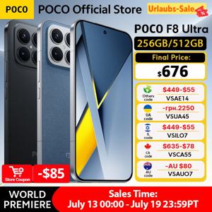 【월드 프리미어】글로벌 버전 POCO F8 Ultra 5G 스마트폰 스냅드래곤 ®   8 엘리트 5세대 NFC 6500mAh 50MP 6.9인치 120Hz 디스플레이