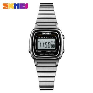 SKMEI 1901 럭셔리 스몰 다이얼 디지털 여성용 시계 방수 스포츠 절묘한 소형 시계 소녀용 전자 시계 Montre Femme