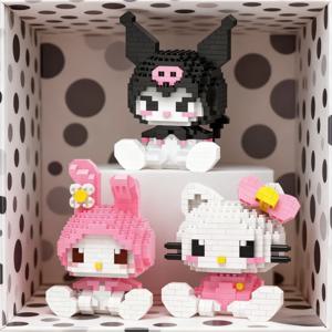 애니메이션 캐릭터 빌딩 블록 피규어 장식품 DIY 조립 브릭 모델 교육용 퍼즐 장난감 어린이 생일 선물