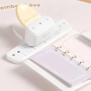 3홀 루즈리프 펀치, 원형 펀치, 직경 5mm, 루즈리프 노트북, 스크랩북 및 사무용품에 적합합니다.