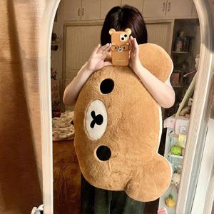 40/60cm Hot Kawaii Rilakkuma 플러시 따뜻한 손 베개 만화 곰 Peluche 박제 장난감 부드러운 쿠션 소녀 생일 선물