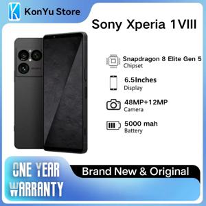 소니 엑스페리아 1 VIII 5G 오리지널 스마트폰 스냅드래곤 8 엘리트 Gen5 48MP 트리플 카메라 6.5인치 120Hz 5000mAh 안드로이드 휴대폰