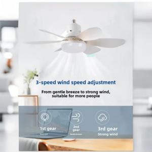 30W/40W LED 천장 선풍기 조명(E27 소켓), 광범위한 원격 조광 기능, 거실, 홈 오피스 및 일반 공간에 적합
