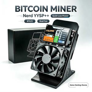 NerdYYSP++ 8TH/s ASIC 비트코인 ​​채굴기 BM1370 오픈 소스 SHA256 솔로 채굴 기계 저전력 가정용 암호화폐 채굴 장비