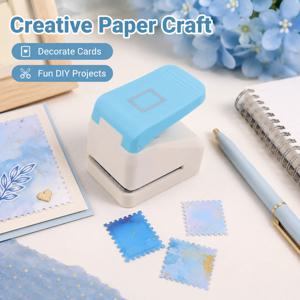 2.8x2.4cm 스탬프 모양 종이 펀치 공예 커터, 스크랩북킹, 카드 제작, DIY 종이 공예, 사진 앨범용