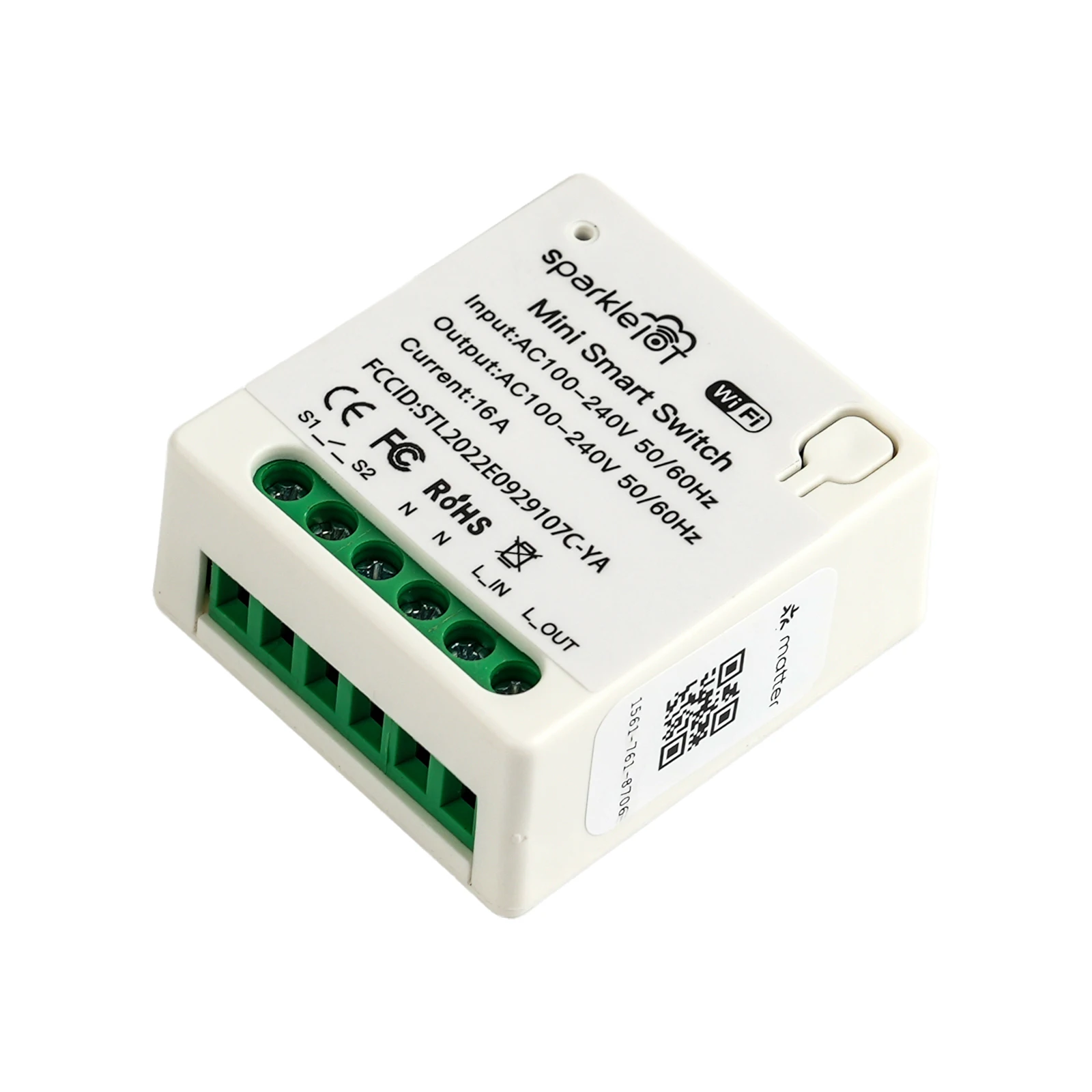 16A Matter WIFI 스마트 스위치 자동화 릴레이 스마트 차단기 음성 제어 Alexa/Google Home/Smartthings/Home-Kit Siri와 호환