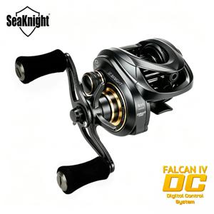 씨나이트 브랜드 FALCAN IV DC 8.1:1 시리즈 베이트캐스팅 10+1BB 카본 파이버 드랙 시스템 7kg/15lbs 황동 기어 파워 낚시릴
