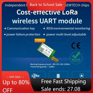 10 개/몫 LLCC68 LoRa 868MHz 915MHz 무선 모듈 22dBm 장거리 5km E220-900T22D SMA-K UART RSSI 송신기 수신기 DIP