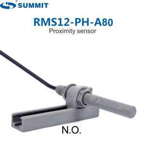 엘리베이터 및 리프트 바닥 수평 조정 감지용 반나사식 단안정 접점 NO형 자기 리드 센서 RMS12-PH-A80