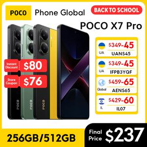 POCO X7 Pro 글로벌 버전 디스플레이 IP68 NFC 6.67인치 AMOLED 디멘시티 8400-울트라 6000mAh 90W 하이퍼차지 50MP OIS 카메라 NFC 120Hz