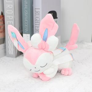 잠자는 포켓몬 플러시 Gengar Charizard Sylveon Sprigatito Pamo Fuecoco 인형 Peluche 장난감 선물 18-27cm 길이