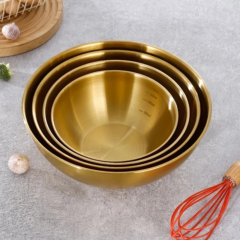 3Pcs 스테인레스 스틸 믹싱 볼 세트 대형 샐러드 볼 반죽 반죽용 그릇 주방 용품 Cocina Accesorios 홈 아이템