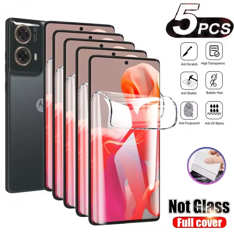 모토로라 엣지 엣지 50 40 30 울트라 플러스 60 퓨전 스크린 보호필름 5개, 모토 G75 G55 G85 G84 G45 G35 G14 호환