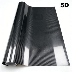 카본 파이버 자동차 바디 비닐 랩 매트 액세서리 글로시 블랙 스티커 3D 4D 5D 6D 자동차 필름 커버 미러 도어 필름 내부 외부