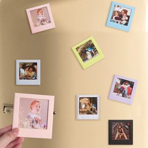 7개의 사각형 자석 사진 프레임, 어린이 성장 기념 사진 프레임, DIY 다용도 디스플레이 스탠드, 후지필름 인스탁스 스퀘어 SQ1 SQ6 SQ10 SQ40 카메라, SQ 링크 프린터 및 사각형 사진에 적합, 데스크탑 디스플레이, 홈 오피스 장식용