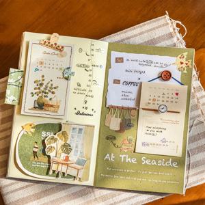 저널 GO 20pcs Time with You 노트 패드 창의적 따뜻한 저널링 스크랩북 장식 재료 종이 문구 노트
