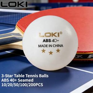 LOKI 3스타 탁구공 ABS 40+ 심이 있는 전문 훈련용 핑퐁볼 높은 반발력 내구성 클럽 훈련용 공