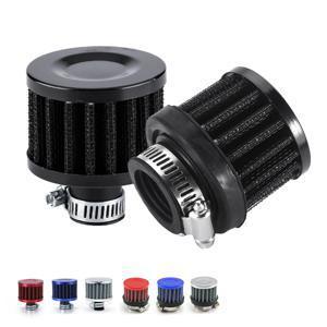 유니버설 12mm 0.5인치 고유량 에어 필터 블루 레드 실버 블랙 세척 가능 교체용 25mm 1.0인치 스포츠 콜드 에어 인테이크 필터