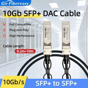 10G SFP+ DAC Twinax 케이블,0.2M,0.5M,1M~10M,직접 연결 구리 패시브, Cisco,MikroTik,Netgear,Zte,Zyxel 스위치와 호환 가능