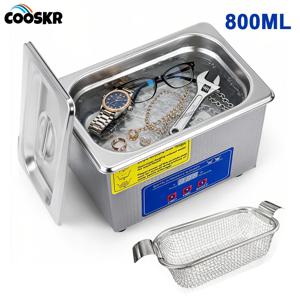 초음파 세척기 35W 40KHz 고주파 진동 세척조 안경 보석 틀니 시계 초음파 세척기