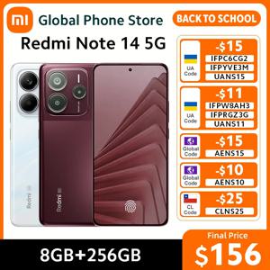 인도 버전 샤오미 레드미 노트 14 5G 스마트폰 8GB RAM 256GB ROM MTK 디멘시티 7025-울트라 45W 50MP 카메라 6.67