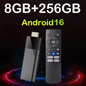 2026 Q12 미니 TV 스틱 안드로이드 16 8K 8GB 32GB 128GB 256GB 구글 어시스턴트 음성 리모컨 BT6.0 안드로이드16 미디어 플레이어 셋톱 박스