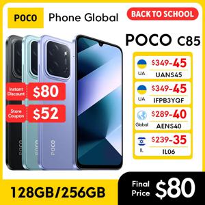 글로벌 버전 포코 C85 스마트폰 6.9인치 도트 드롭 디스플레이 50MP 카메라 6000mAh 배터리 33W 충전 헬리오 G81-울트라 NFC