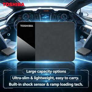 도시바 B3 4TB 2TB 1TB 휴대용 외장 하드 드라이브 USB3.0 캔비오 레디 2.5인치 하드 디스크 (노트북, 맥, 안드로이드 맥스 플러스 V30 호환)
