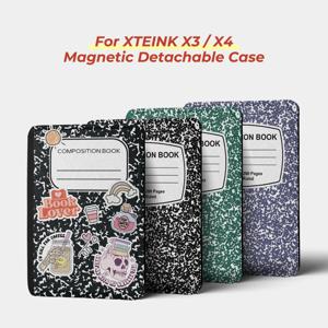 Twosheep 구성 책 자석 케이스 XTEINK X4 X3 분리형 TPU 투명 후면 보호 스킨 폴리오 쉘 커버에 적합