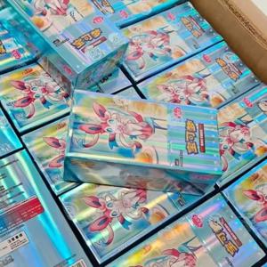 오리지널 재고 포켓몬 PTCG Cbb2c Vol2 젬 팩 간체 중국어 정품 트레이딩 카드 부스터 박스 수집용 카드 선물