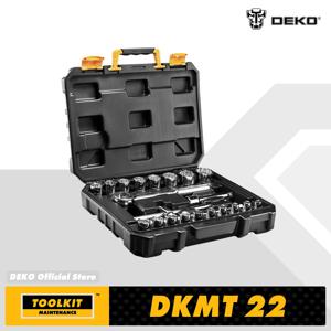 다이나믹 에어쿠션 데코 CRV 소재 자동차 수리 도구 세트, 전문 자동차 래칫 스패너, 스크루드라이버 소켓, 정비사 수공구 키트, 22 개