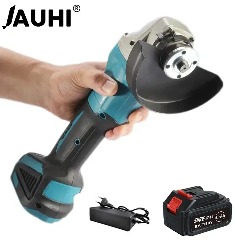 125mm 20000RPM 브러시리스 무선 전기 앵글 그라인더 Makita 18V 배터리 용 충전식 4 속도 연삭 커팅 머신