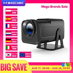 Magcubic HY320 NTV 넷플릭스 공식 라이선스 프로젝터, 1080P 500ANSI 프라임 비디오, 유튜브 와이파이, BT5.2 휴대용, 안드로이드 13