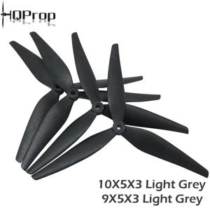 2쌍 HQProp 10X5X3 10인치 3 블레이드 블랙 카본 강화 나일론 프로펠러 RC FPV 드론용