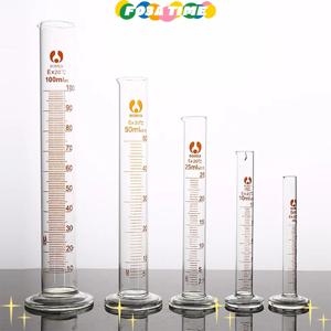 1Pcs 전문 두꺼운 유리 졸업 측정 실린더 도구 5ml 10ml 25ml 50ml 100ml 실험실 Suppy 용 측정 실린더