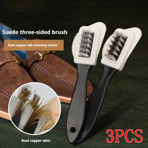 1/2/3pcs Nubuck 신발 신발 브러시 스웨이드 신발 황동 와이어 신발 클리너 폼 신발 브러시 스노우 부츠 신발 클리너 신발 액세서리