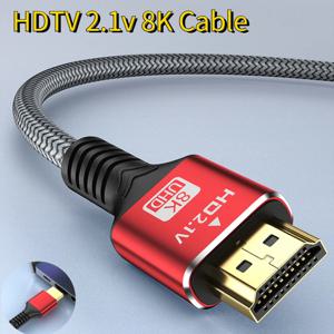 8K HDMI2.1 케이블 고속 HDMI 8K 케이블 60HZ 2.1V 4K 144HZ 3D TV 컴퓨터 모니터 프로젝터 PS 게임 콘솔 오디오 및 비디오