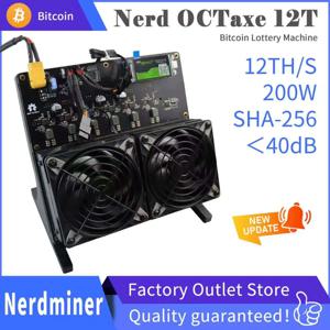 Rev3.1 NerdOCTaxe 12TH/s 비트코인 ​​채굴기 200W SHA256 BTC ASIC 암호화폐 채굴기 가정용