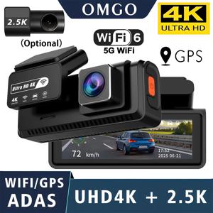 ADAS 대시캠 4K+2.5K GPS WIFI 24시간 야간 시야 미니 선택형 후방 렌즈 대시캠 차량 DVR 비디오 레코더 카메라 블랙박스
