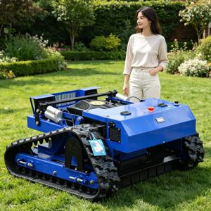 맞춤형 원격 제어 잔디 깎는 기계, 550mm 트랙 잔디 깎는 기계, 무선 원격 제어 잔디 깎는 기계,60 ° 잔디깎이를 타고 등산하다