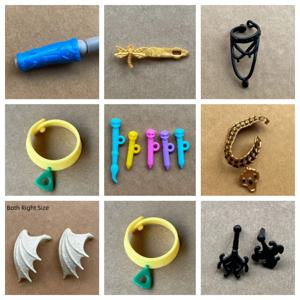 몬스터 인형 날개 허리띠 목걸이 다채로운 펜 오리지널 인형 부품 개성 DIY 인형 장식 액세서리
