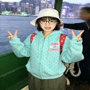 2026 Y2k 새로운 폴카 도트 봄 패션 아메리칸 스타일 스타 스웨트 레터 프린트 후드 여성 스위트 루즈 캐주얼 새 재킷
