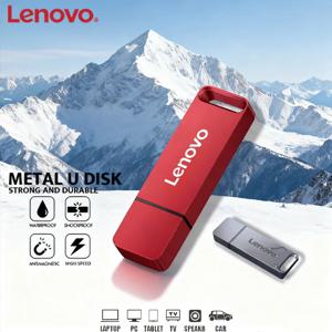 레노버 미니 플래시 드라이브 512GB USB 3.1 고속 메탈 U 디스크 방수 128GB 256GB 데이터 전송용 메모리 스틱 네트워크 카드