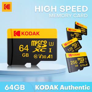 코닥 마이크로 SD 카드 메모리 카드 최대 100MB/s C10 U3 32GB 64GB 128GB 256GB TF 카드 4K HD USB 카드 리더 어댑터 마이크로SD용