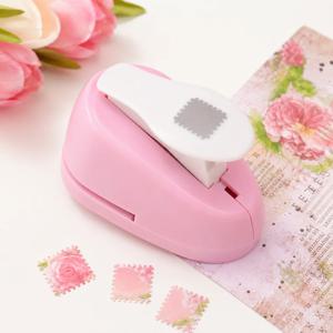 창의적인 레버형 스탬프 패턴 엠보서, 직사각형 스탬프 봉투 펀처, DIY 다이어리 스크랩북 카드 장식