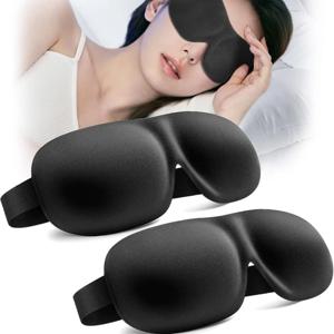 3D 입체 수면 마스크, 부드러운 메모리폼 차광 아이 마스크, 여행 및 야간 휴식을 위한 편안한 수면 보조구