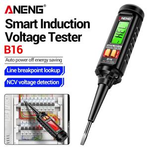 ANENG B16 디지털 테스터 펜 스크루드라이버 플랫 헤드 감지형 12V-300V 전압 감지기 비접촉식 프로빙 전기 기술자 수리 도구