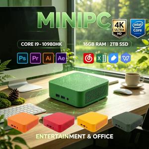 컬러풀 미니 PC, 인텔 I9‑10980HK, 윈도우11, 16GB RAM 2TB SSD, WiFi6 BT5.2, 게임, 스트리밍 및 비디오 편집용 4K UHD 워크스테이션