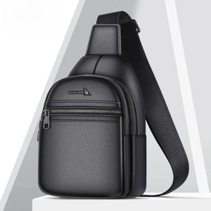 캥거루 남성용 크로스바디 백 캐주얼 탑 레이어 소가죽 싱글 숄더백 휴대용 백팩 레저 가죽 체스트 백