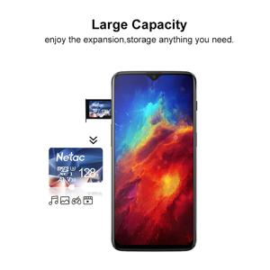 넷락 마이크로 SD 카드 512GB 256GB 64GB 32GB 16GB 메모리 카드 SD 카드 128GB C10 UHS 1 U3 V30 V10 플래시 카드 메모리 마이크로SD TF 카드